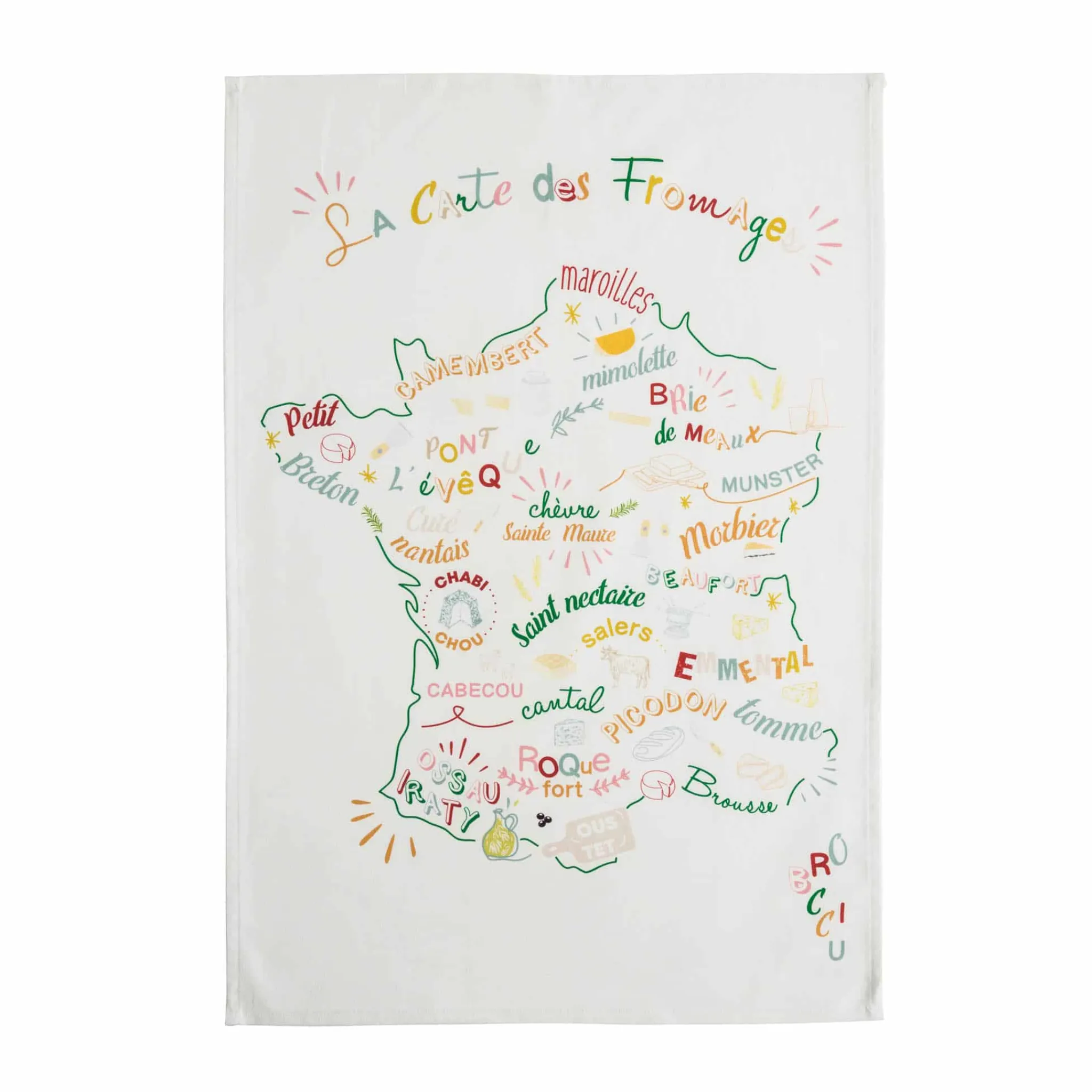 New Fromage French Tea Towel Kitchen Textiles & Clothing