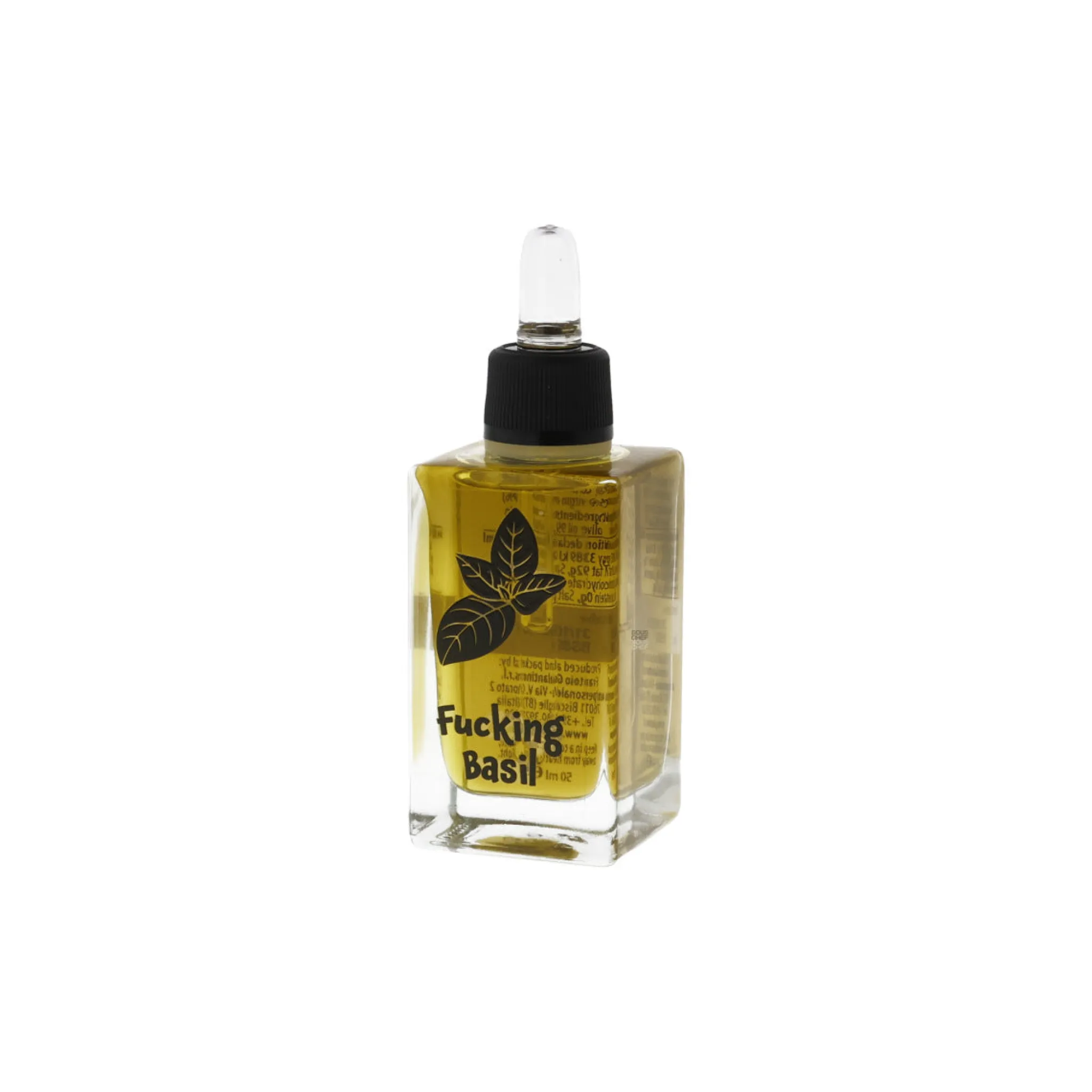 Discount Fucking Basil Oil, 50ml Italian Ingredients|Oil, Vinegar & Dressings