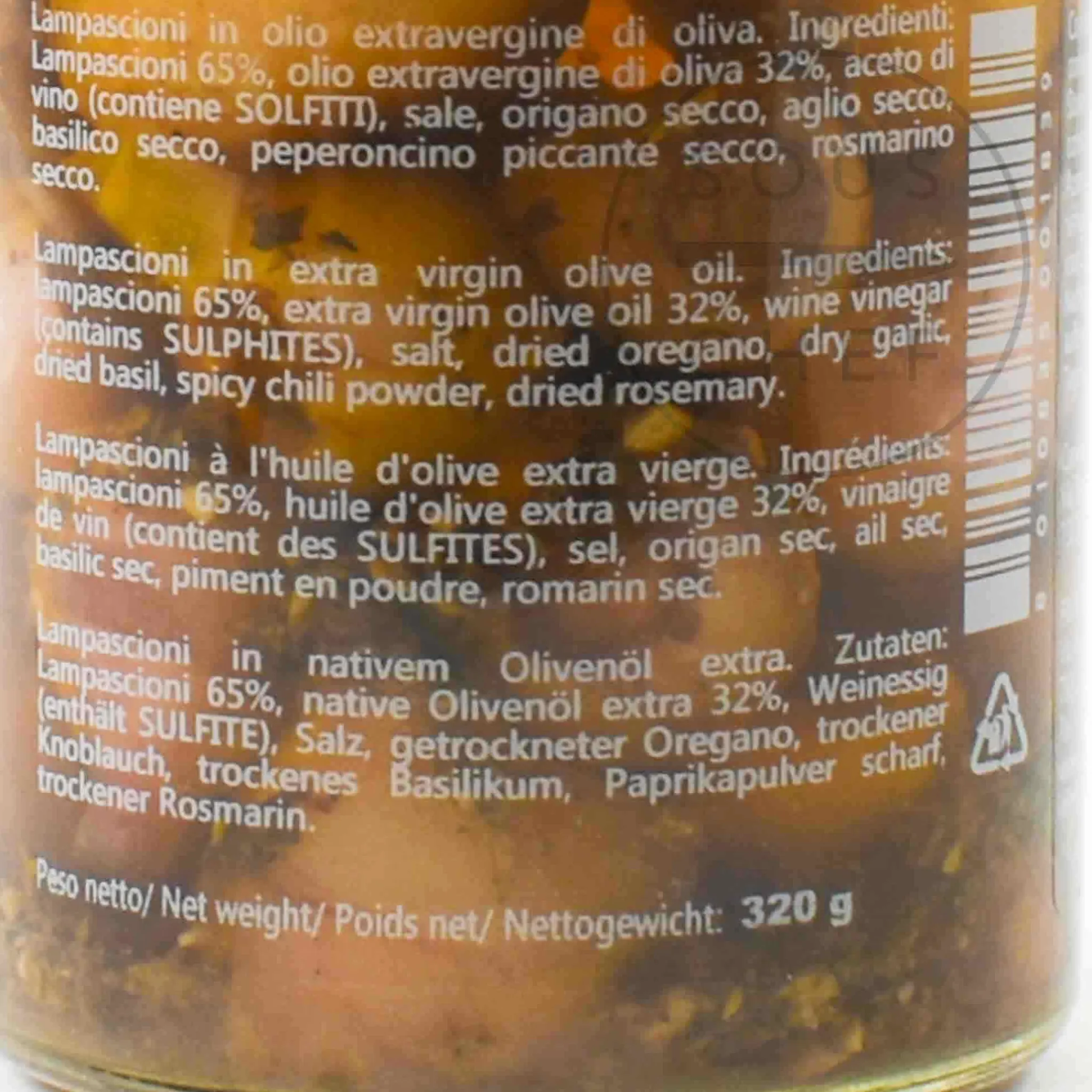 Outlet Lampascioni in Extra Virgin Olive Oil, 320g Ingredients Brands|Vegetables
