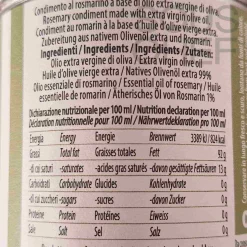 Hot Puglian Rosemary Extra Virgin Olive Oil, 100ml Ingredients Brands|Italian Ingredients