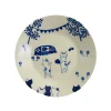 Hot Garden Cat Japanese Round Plate, 24cm Plates|Japanese Tableware