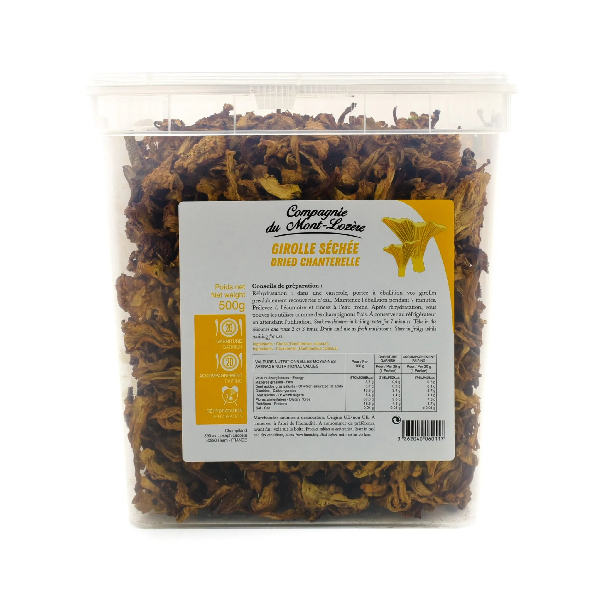 Clearance Girolle Mushrooms, 500g Ingredients Brands|French Ingredients