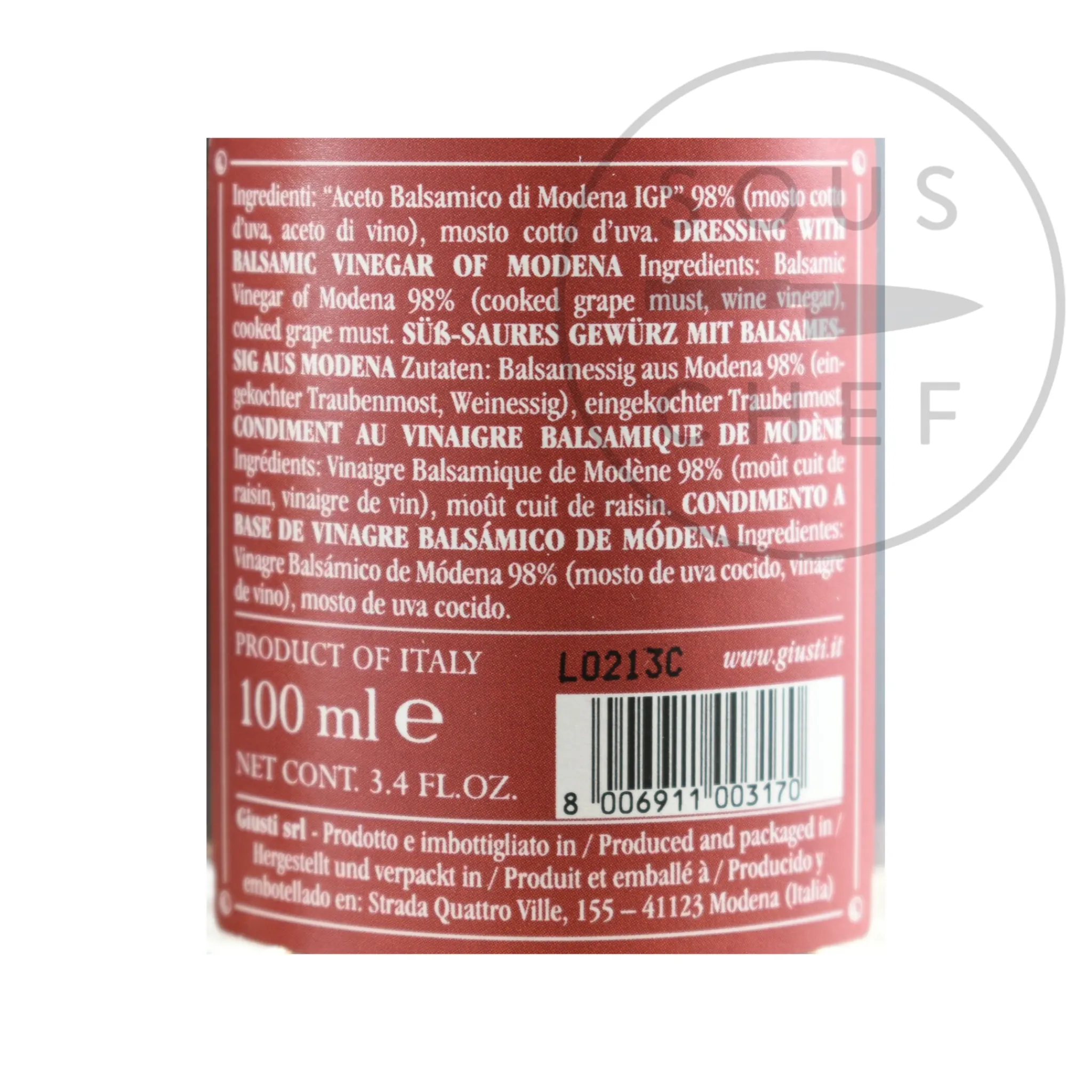 Online Giusti Balsamic Vinegar Historical Collection in Wooden Casket Ingredients Brands|Italian Ingredients
