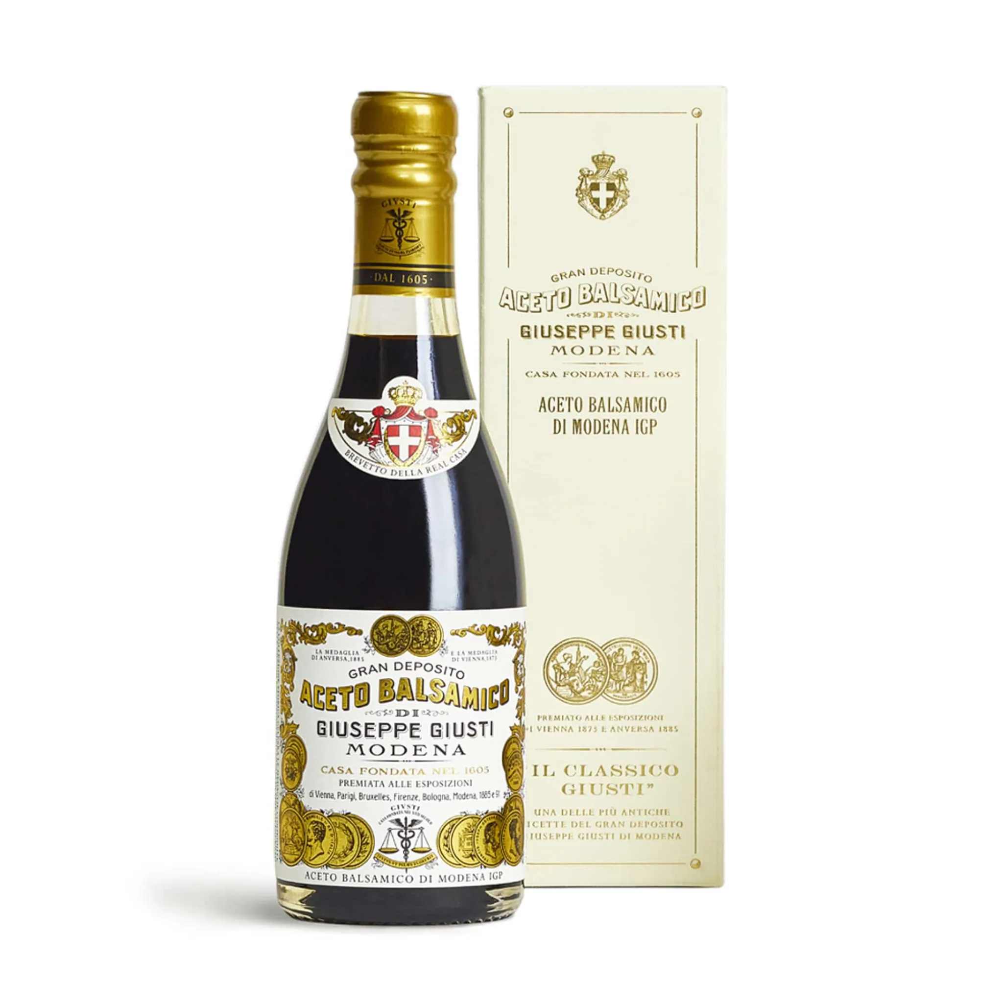 Clearance Giusti 2 Gold Medal Balsamic Vinegar 8 Year Aged, 250ml Italian Ingredients|Oil, Vinegar & Dressings