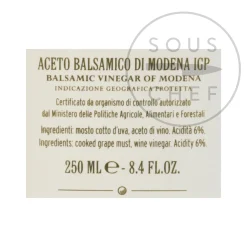 Clearance Giusti 2 Gold Medal Balsamic Vinegar 8 Year Aged, 250ml Italian Ingredients|Oil, Vinegar & Dressings
