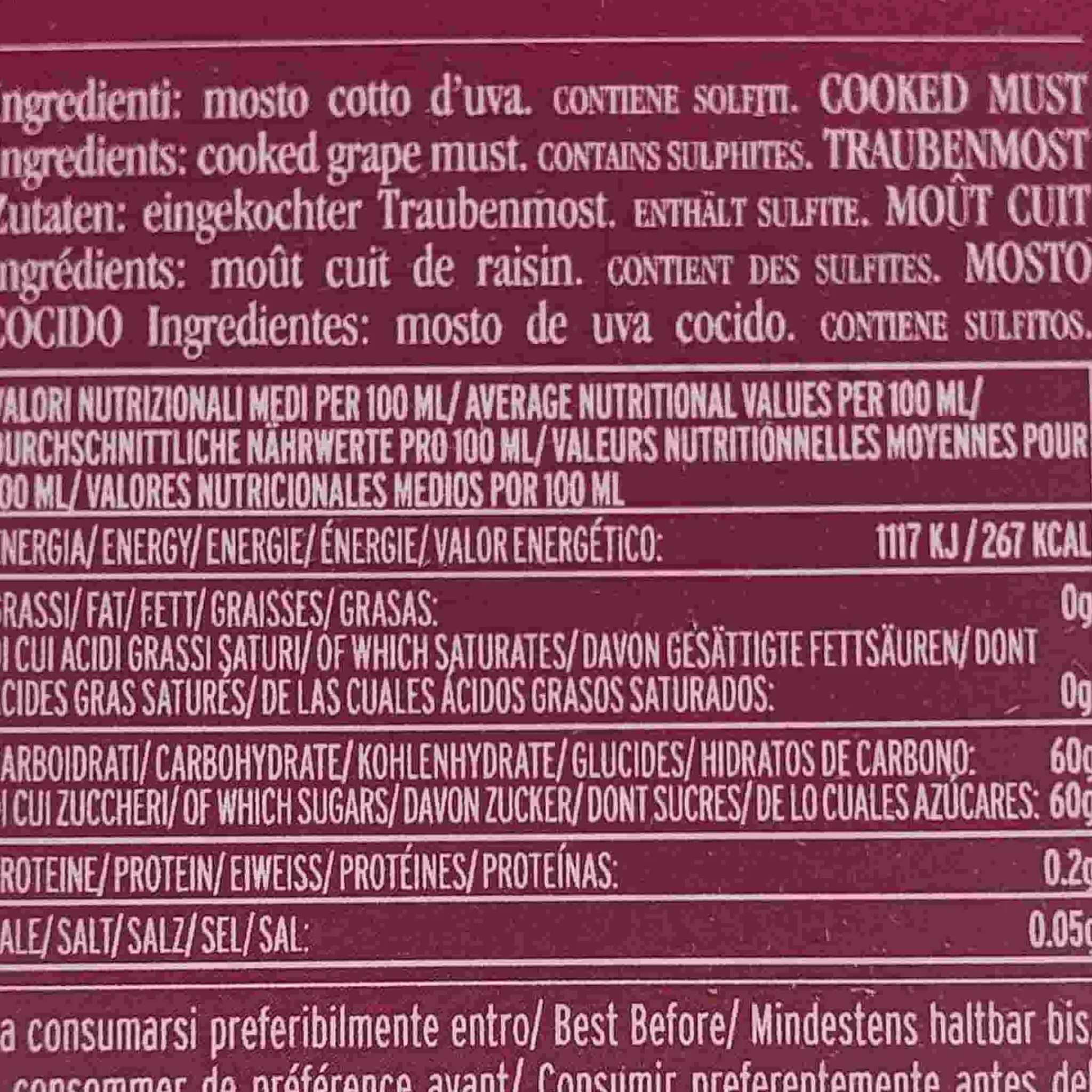 Sale Giusti Saba Cooked Grape Must, 250ml Italian Ingredients|Sauces & Condiments