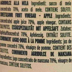 Discount Giusti Sweet and Sour Apple Condiment, 250ml Ingredients Brands|Italian Ingredients