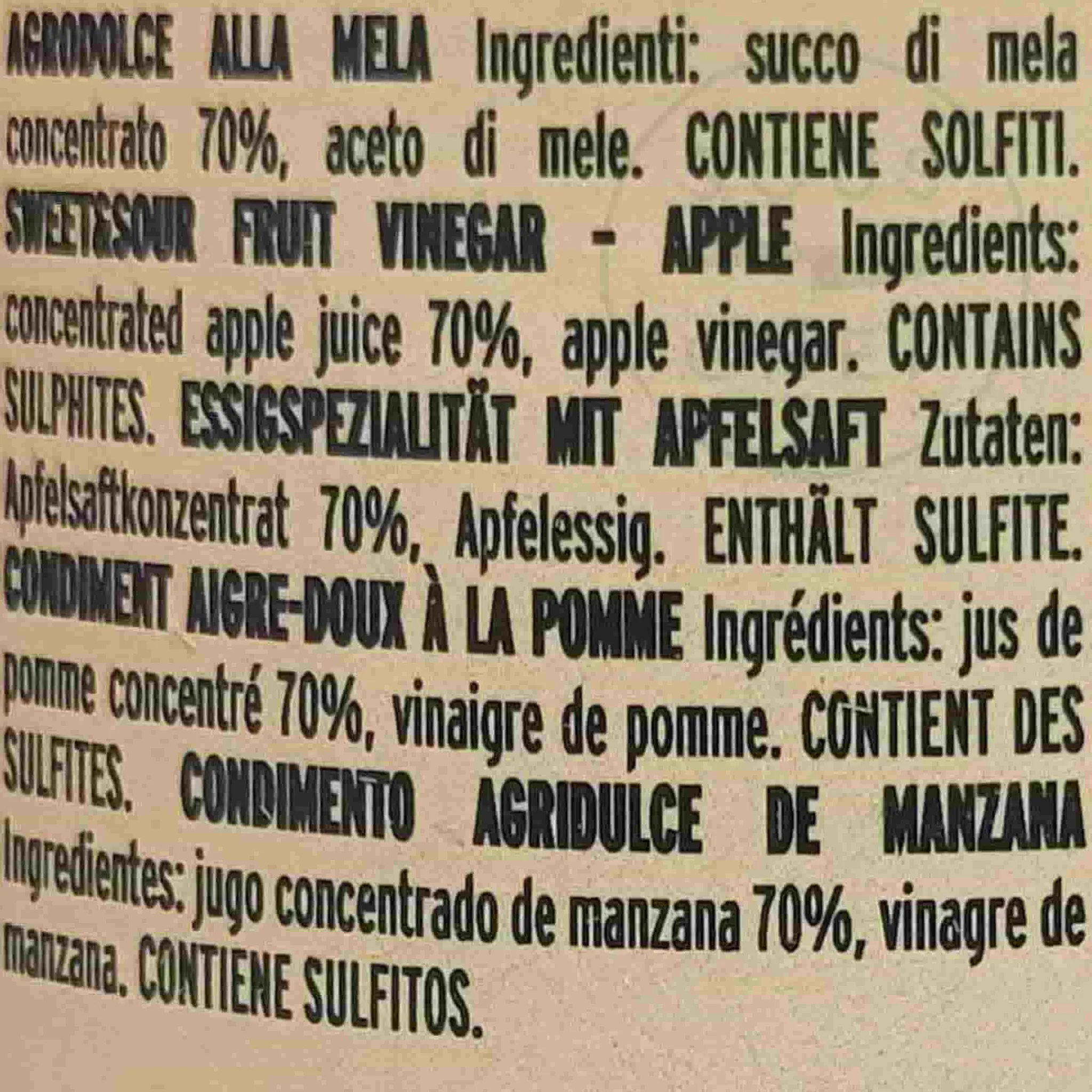 Discount Giusti Sweet and Sour Apple Condiment, 250ml Ingredients Brands|Italian Ingredients