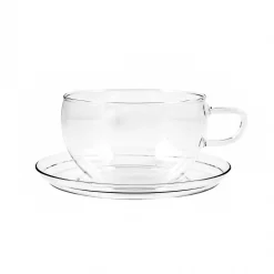 Best Glass Teacup & Saucer, 400ml Tableware Brands|Crockery & Dinnerware