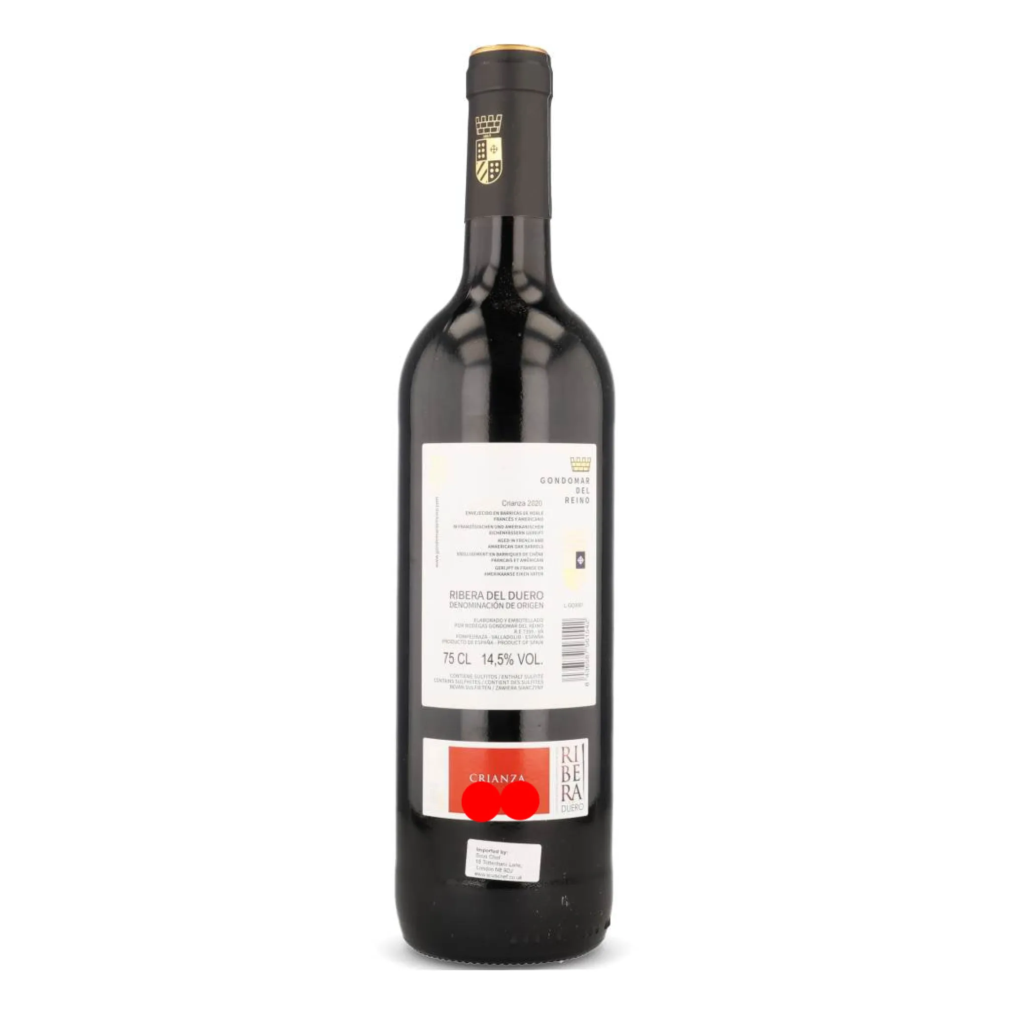 Discount Ribera del Duero Crianza 2020, 750ml Ingredients Brands|Spanish Ingredients