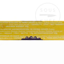 Online Gourmet Galician Scallops in Vieira Sauce, 120ml Spanish Ingredients|Tinned Fish & Seafood