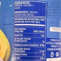 Hot Papaya Chunks in Heavy Syrup, 963g Ingredients Brands|Baking Ingredients