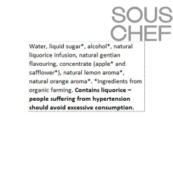 Clearance Organic Gentian Liquer, 15% ABV, 700ml Ingredients Brands|Drinks