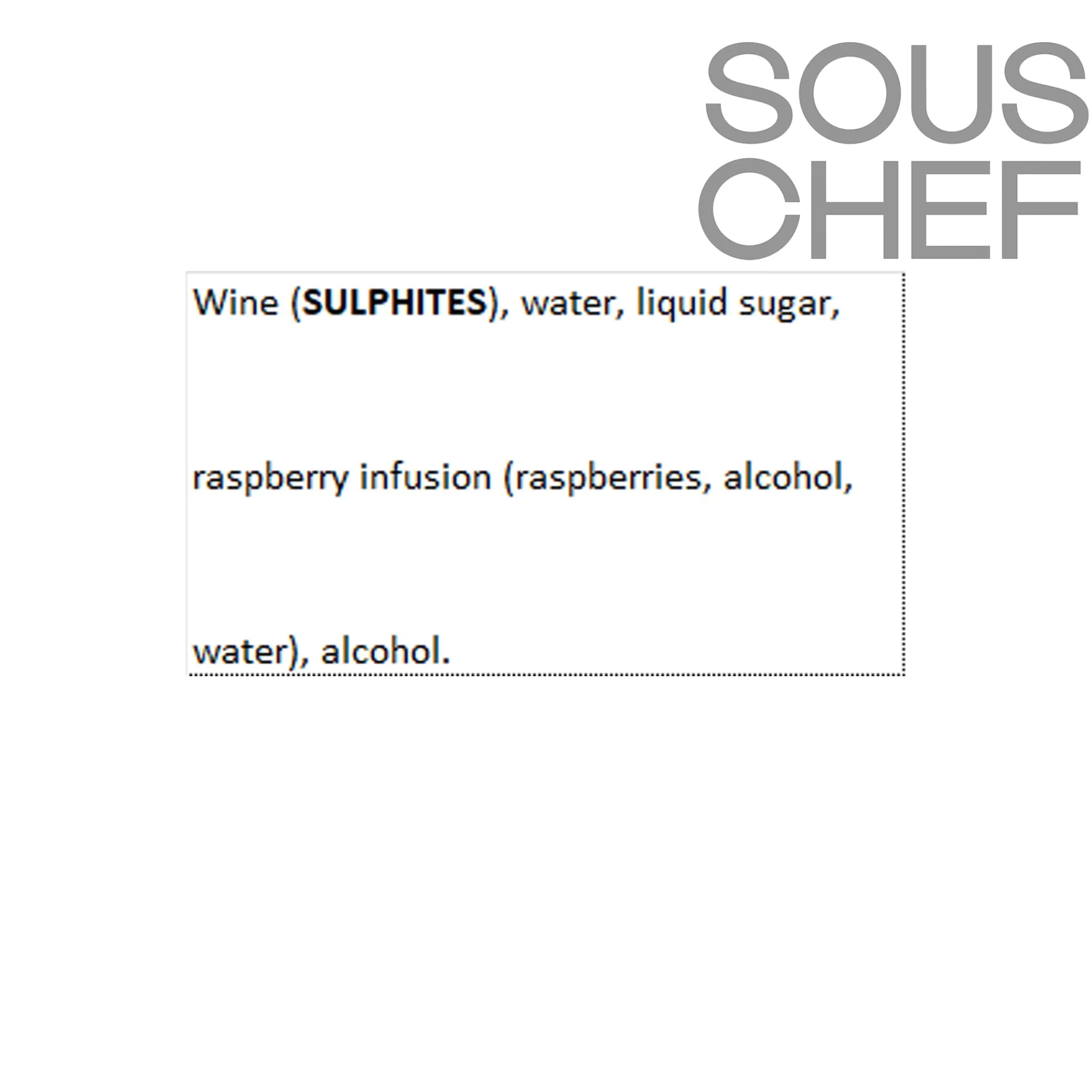 Outlet Raspberry Aperitif 15V, 500ml Ingredients Brands|Drinks