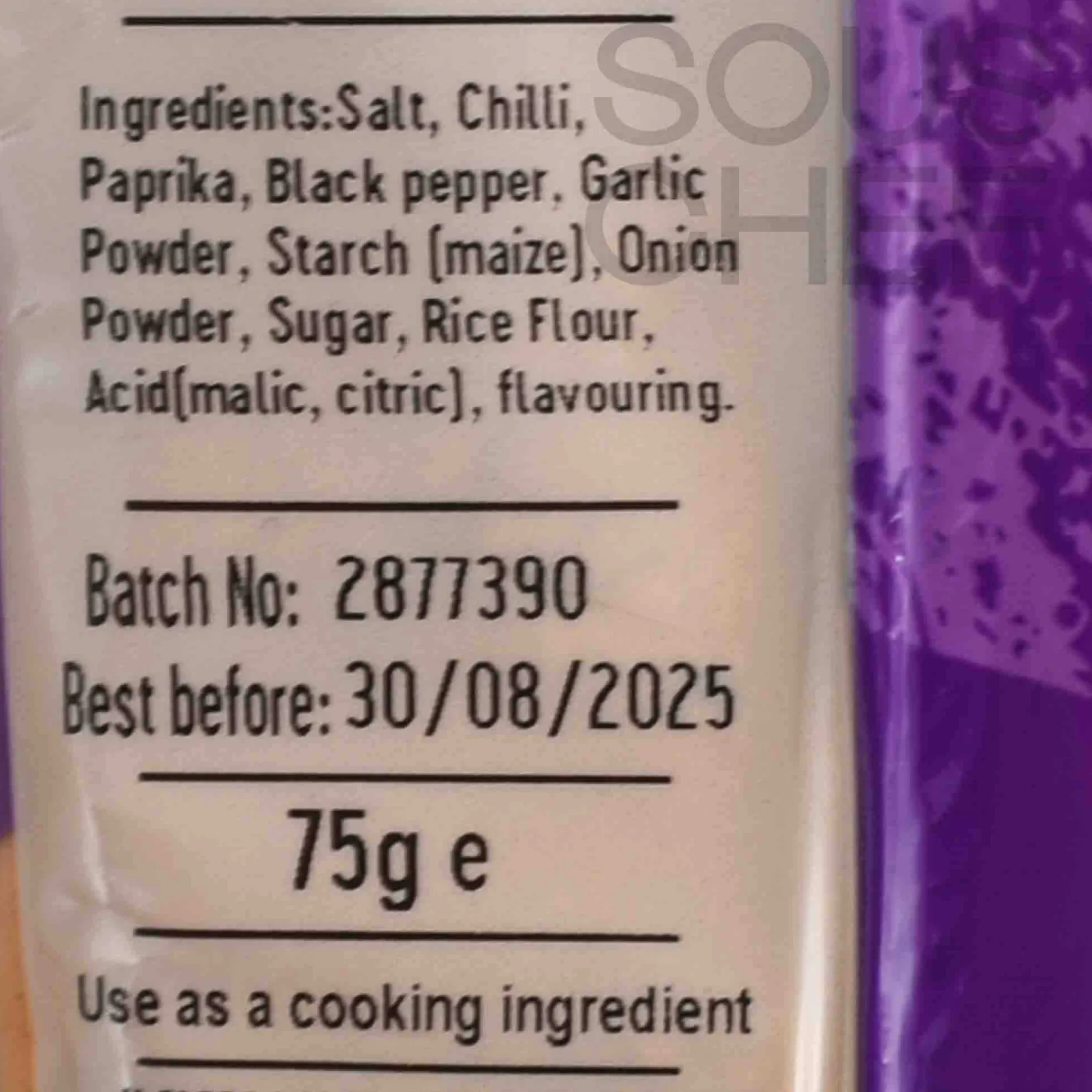 New Hot Wings Seasoning, 75g Ingredients Brands|Herbs & Spices