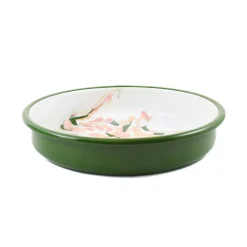 Hot Green Marble Enamel Round Roasting & Serving Dish, 28cm Baking Supplies & Equipment