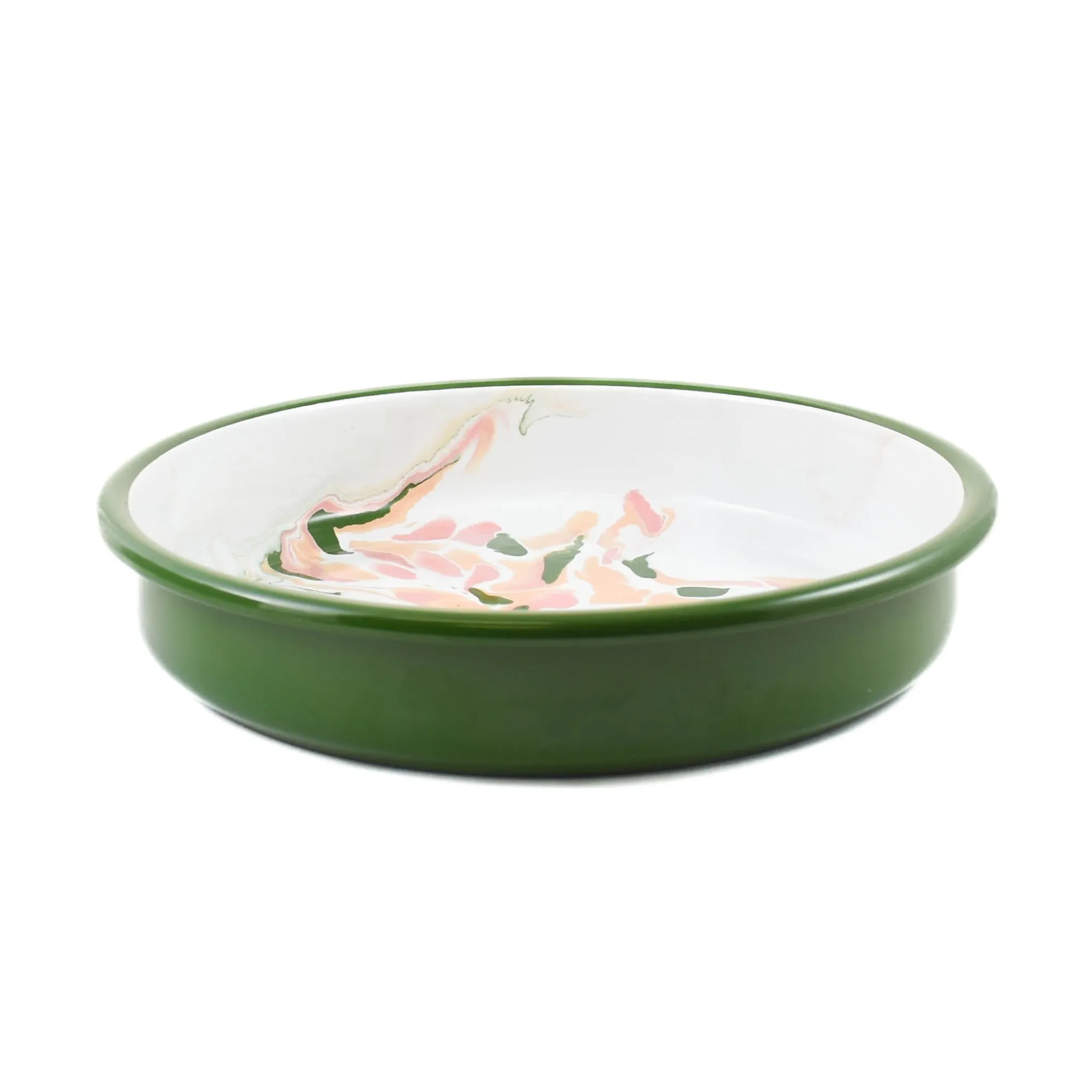 Hot Green Marble Enamel Round Roasting & Serving Dish, 28cm Baking Supplies & Equipment