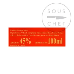 Hot Chiew Red Bottle Baijiu 45%, 100ml Ingredients Brands|Chinese Ingredients