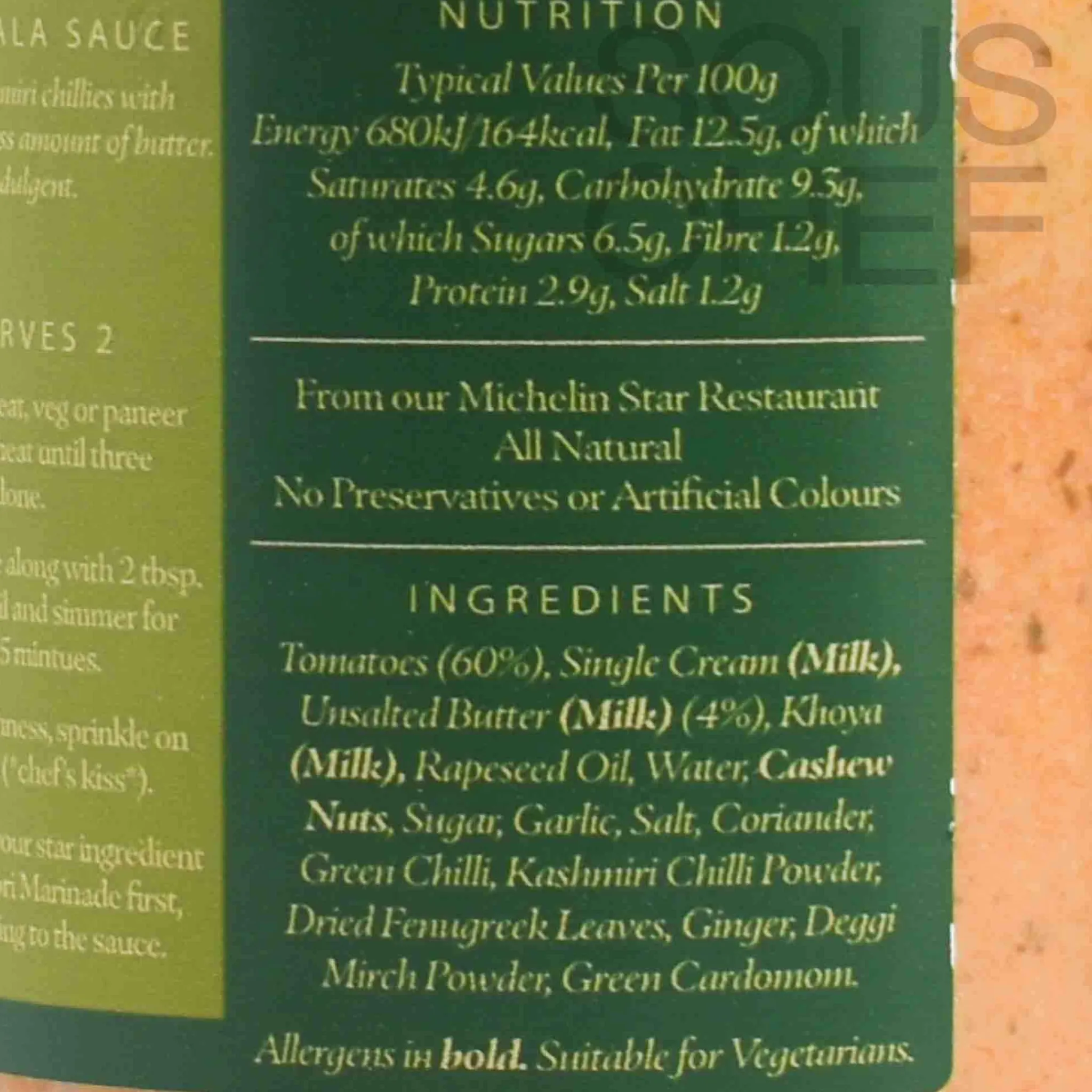 Butter Masala Cooking Sauce, 300ml Indian Ingredients|Sauces & Condiments