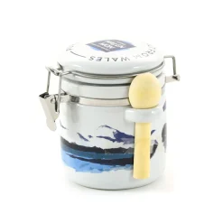New Halen Mon Pure Sea Salt in Watercolour Ceramic Jar, 100g Made In The Uk|Herbs & Spices