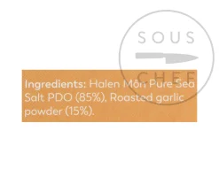 Best Halen Mon Pure Sea Salt with Roasted Garlic, 100g Ingredients Brands|Made In The Uk
