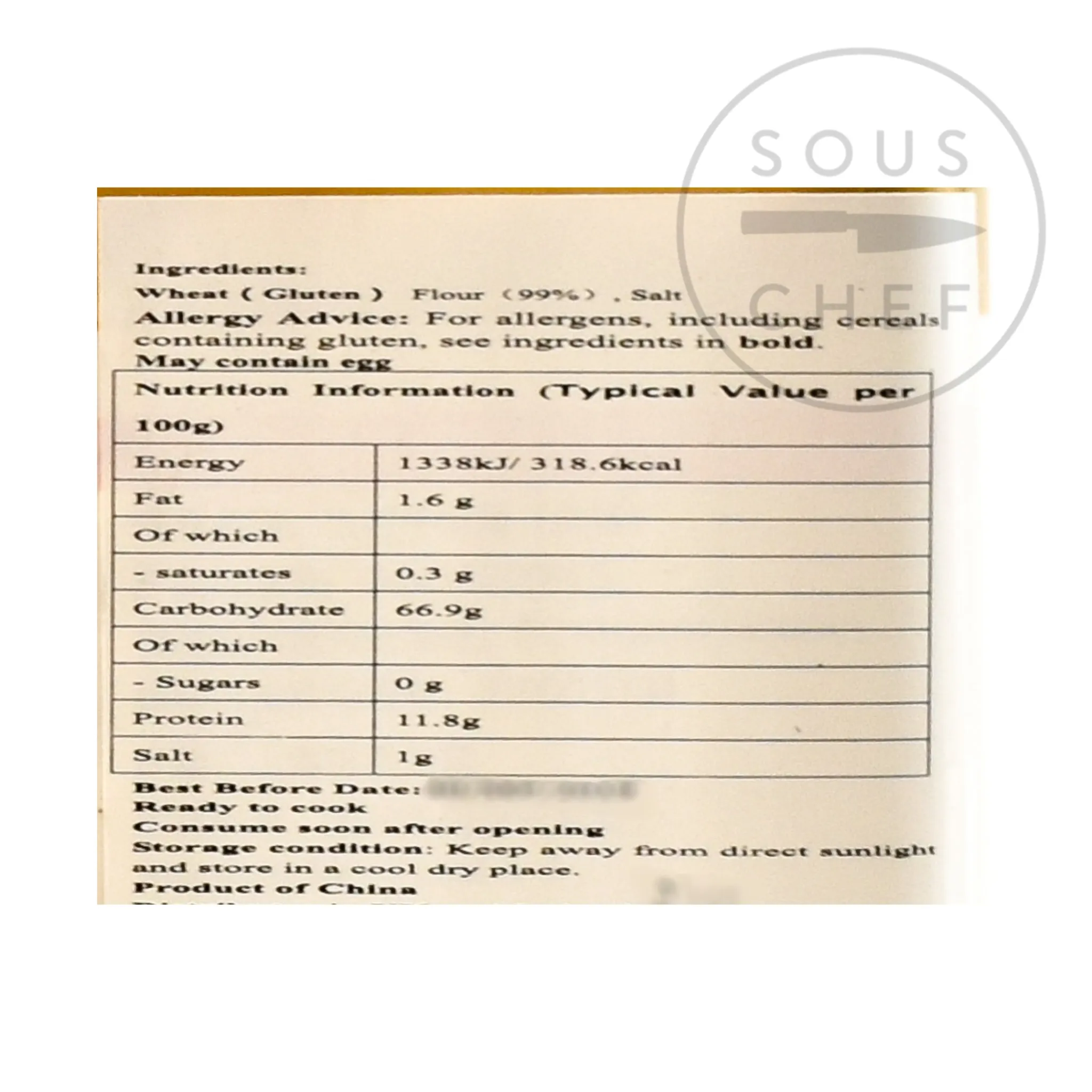 Outlet Handmade Noodle, 600g Ingredients Brands|Chinese Ingredients