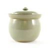 Clearance Handmade Stoneware Fermenting Crock in Green 2 litre Pickling, Preserving & Fermenting Jars