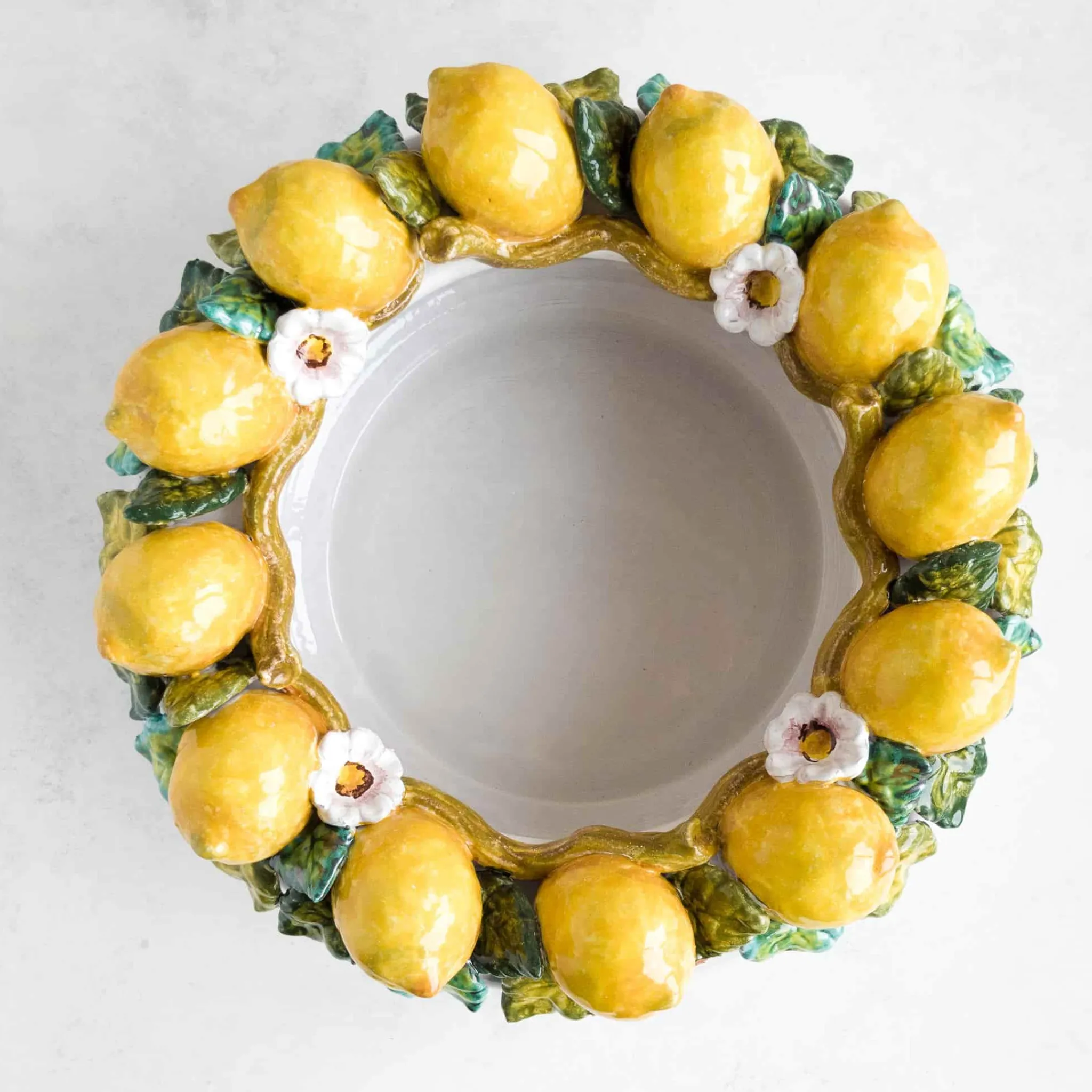 Sale Handmade Tuscan Lemon Bowl, 35cm Tableware Brands|Italian Ingredients