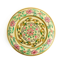 Best Hand Painted Single Tier White Tiffin Tin, 300ml Indian Ingredients|Food Storage & Containers