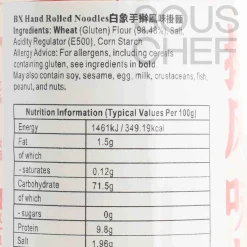 Sale Hand Rolled Noodles, 1kg Ingredients Brands|Chinese Ingredients