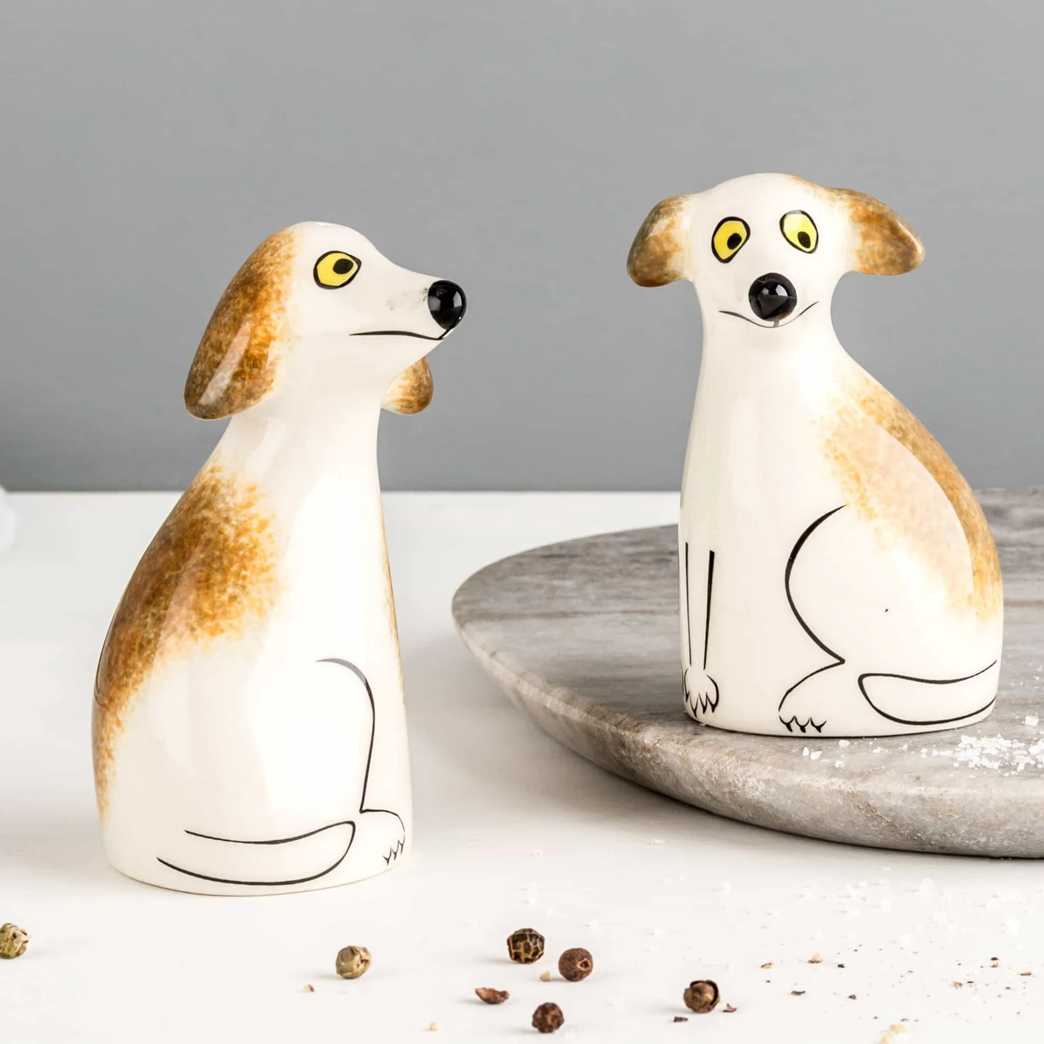 New Set of 2 Dog Salt & Pepper Shakers, 9.5cm Table Setting|Kitchen Tools & Utensils