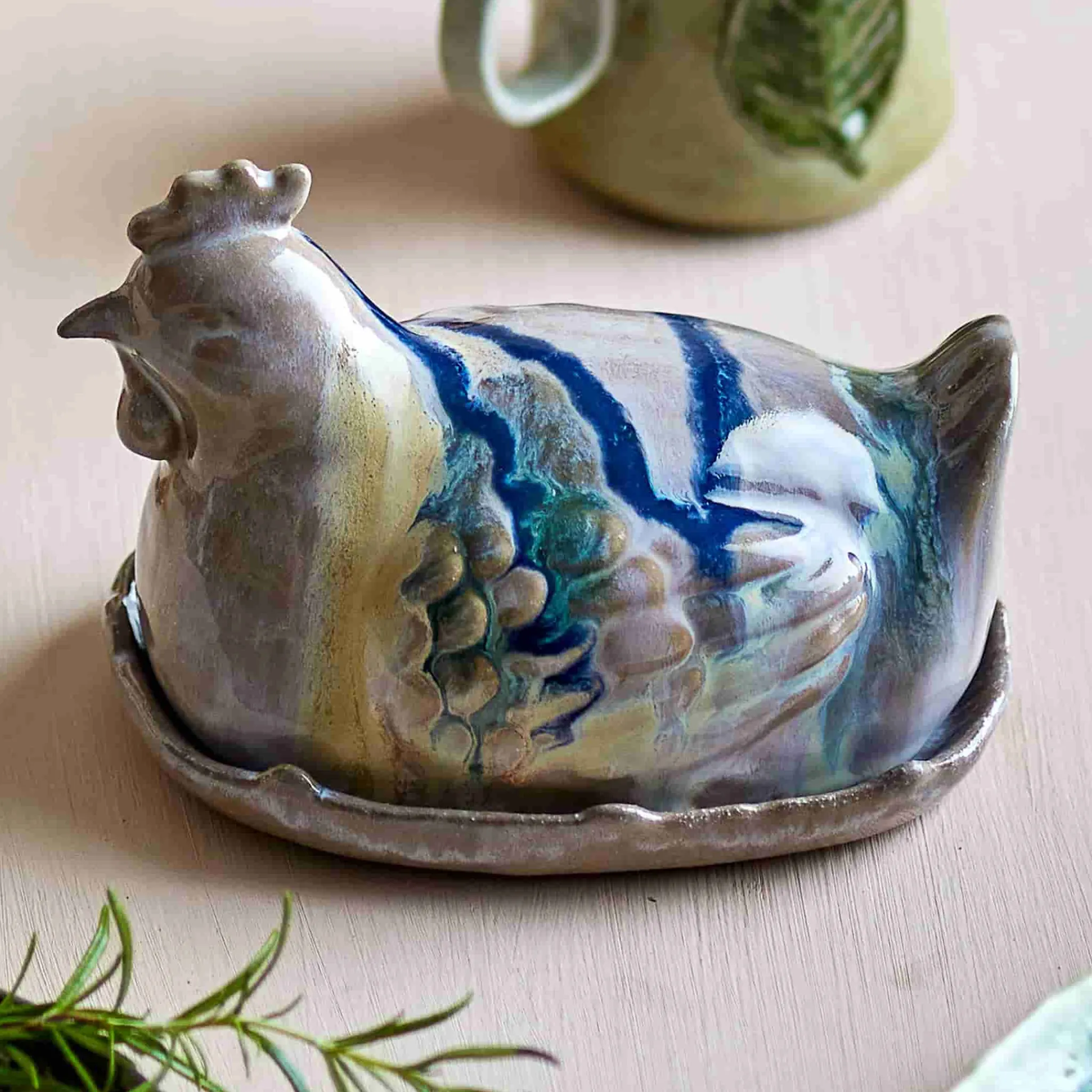 Sale Heni Rooster Butter Dish Tableware Brands