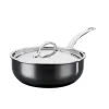 Sale Nanobond Curved Saute Pan with Lid, 24cm Pots & Pans