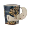 Hezha Blue Mug with Bird, 8cm Crockery & Dinnerware|Tableware Brands