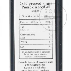 Sale Organic Pumpkin Oil, Cold Pressed, 250ml Ingredients Brands|Oil, Vinegar & Dressings