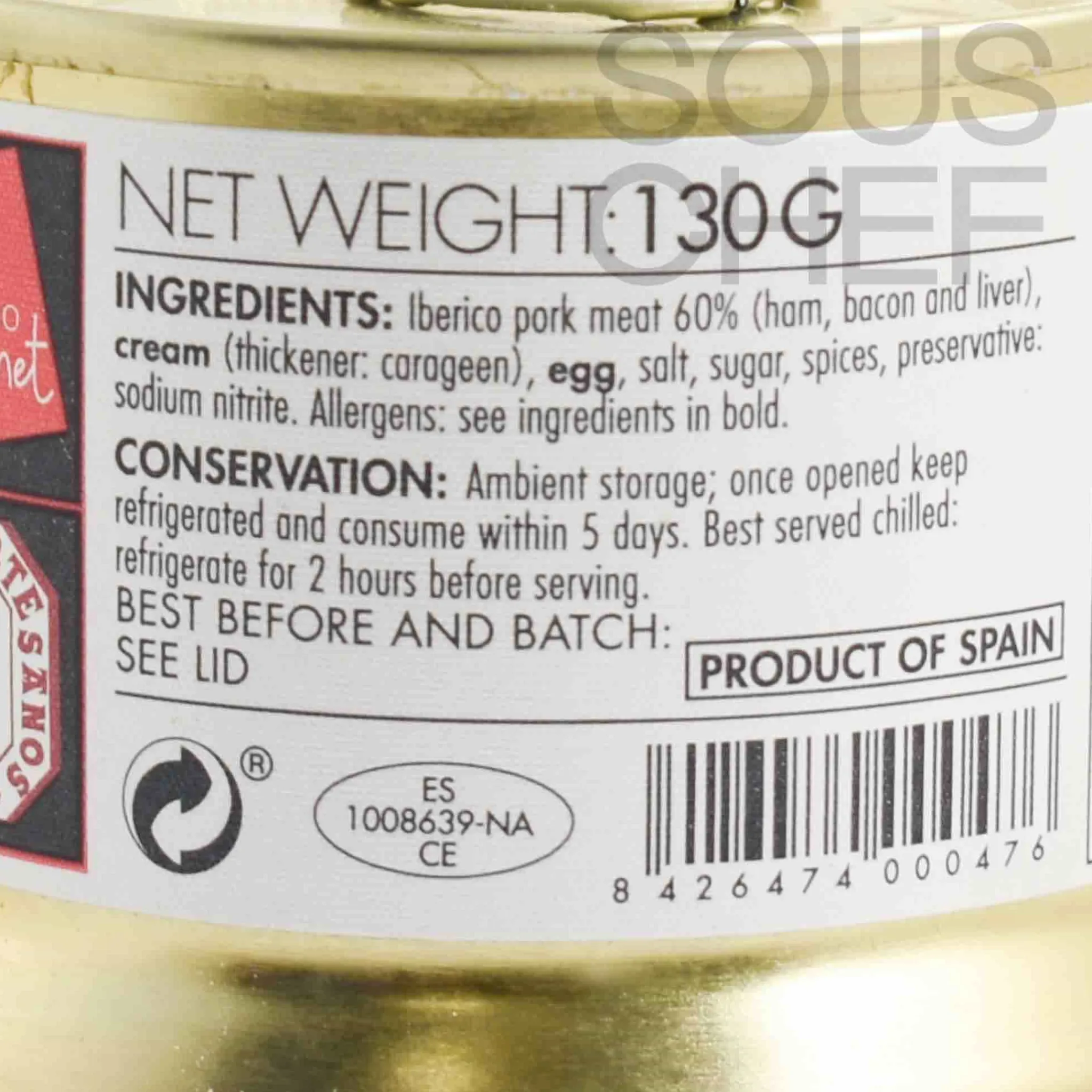 New Iberico Ham Pate, 130g Ingredients Brands|Snacks