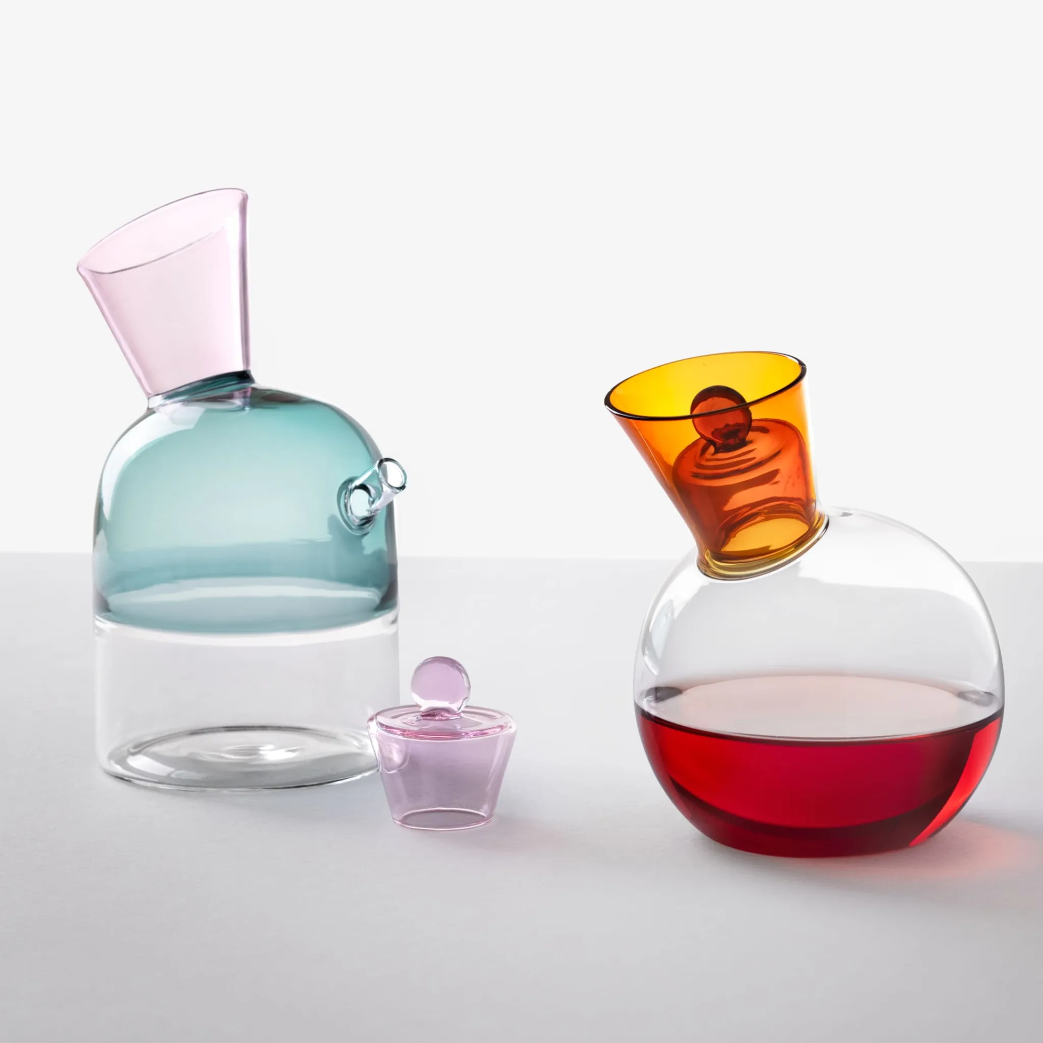 Outlet Blue and Pink Oil Bottle Tableware Brands