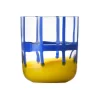 Outlet Blue & Yellow Patterned Tumbler, 350ml Table Setting|Drinking Glasses