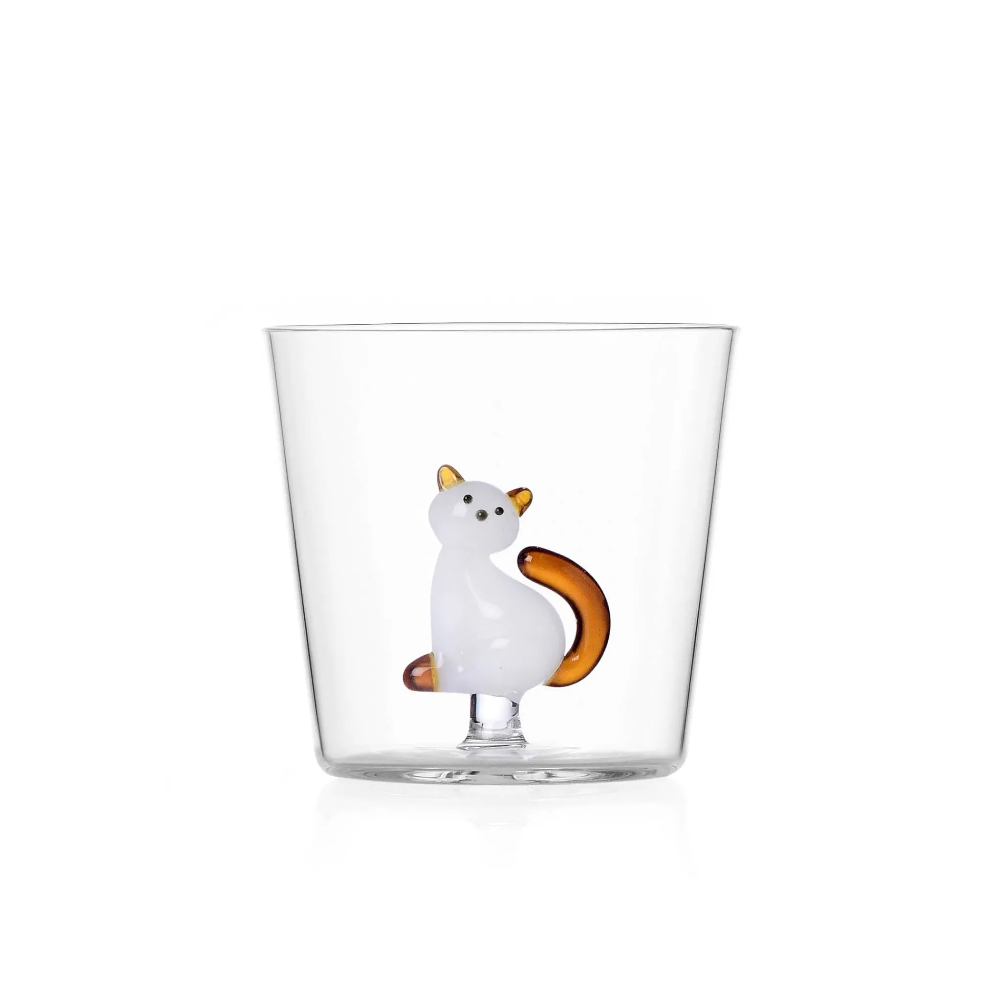 Best Brown Tail Sitting Cat Tumbler, 300ml Table Setting|Drinking Glasses