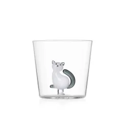 New Grey Tail Sitting Cat Tumbler, 300ml Table Setting|Drinking Glasses