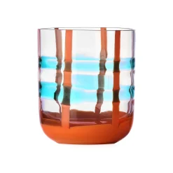 Orange & Teal Patterned Tumbler, 350ml Tableware Brands