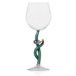 New Pink Fish and Seaweed Wine Glass, 350ml Tableware Brands|Drinking Glasses