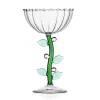 Outlet Pink Flower Optical Coupe Glass, 240ml Table Setting|Drinking Glasses