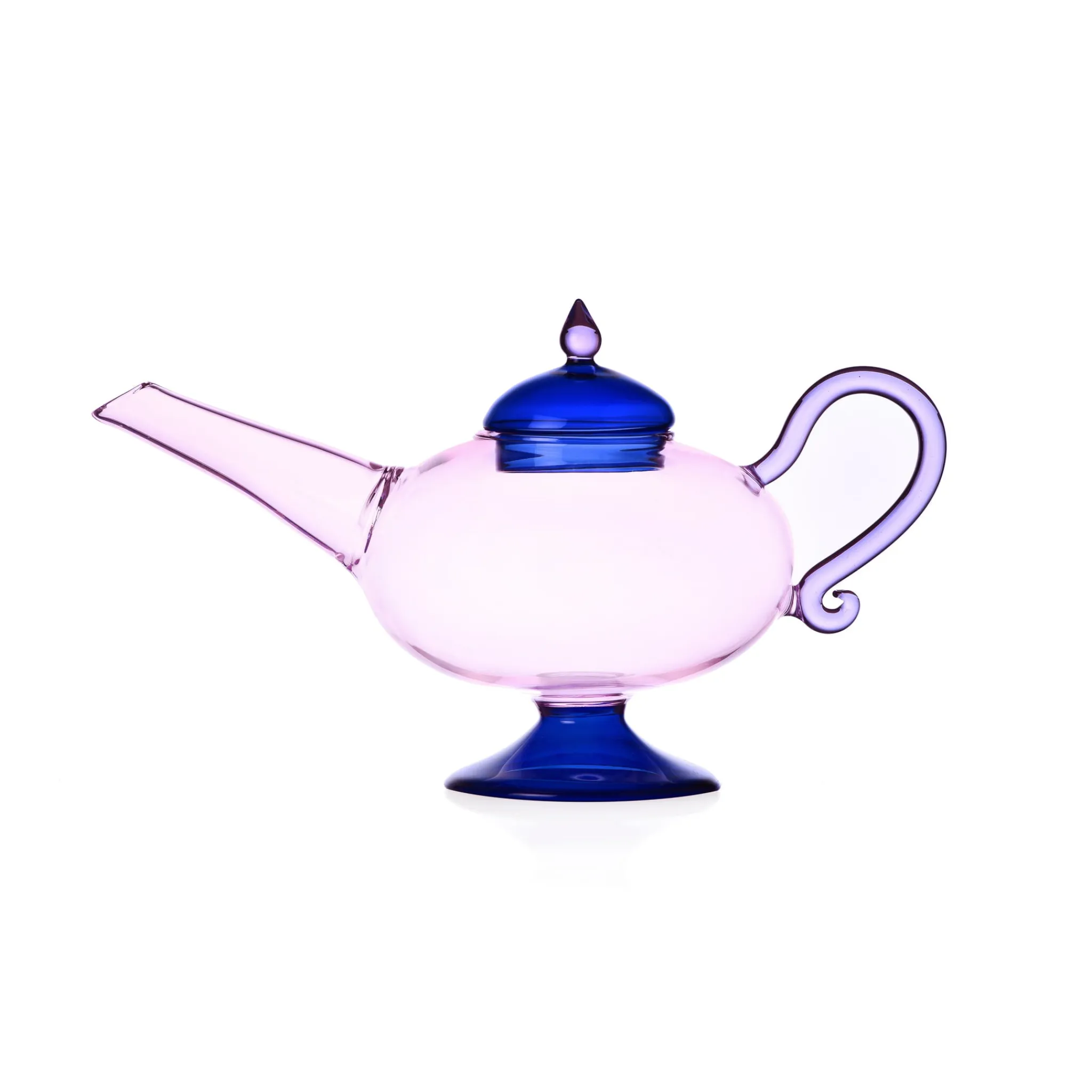 Hot Pink Teapot with Blue Lid, 18cm Tableware Brands