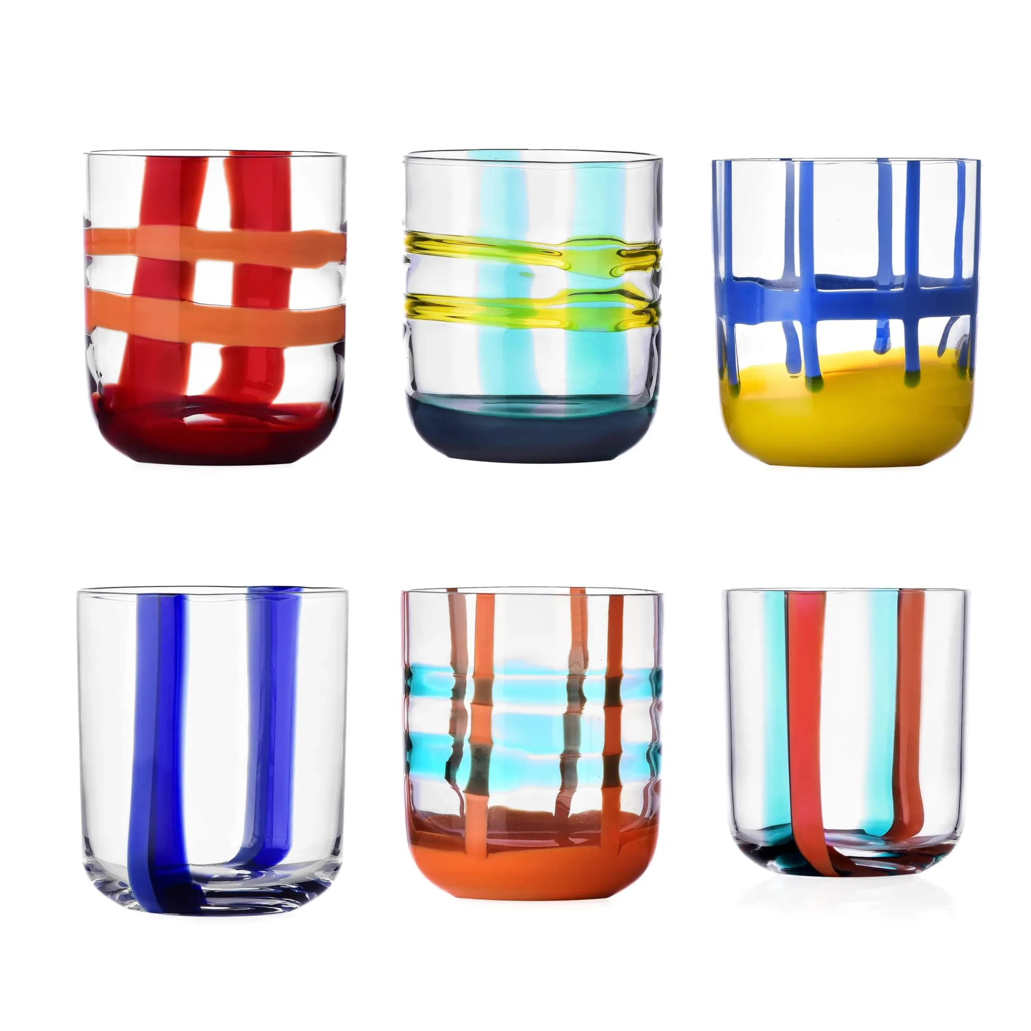Best Ichendorf Milano Set of 6 Abstract Patterned Tumblers, 350ml Tableware Brands