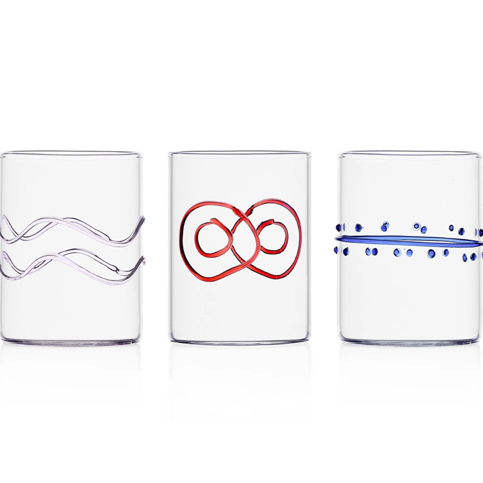 Set of 6 Assorted Water Tumblers, Assorted Colours Tableware Brands|Table Setting