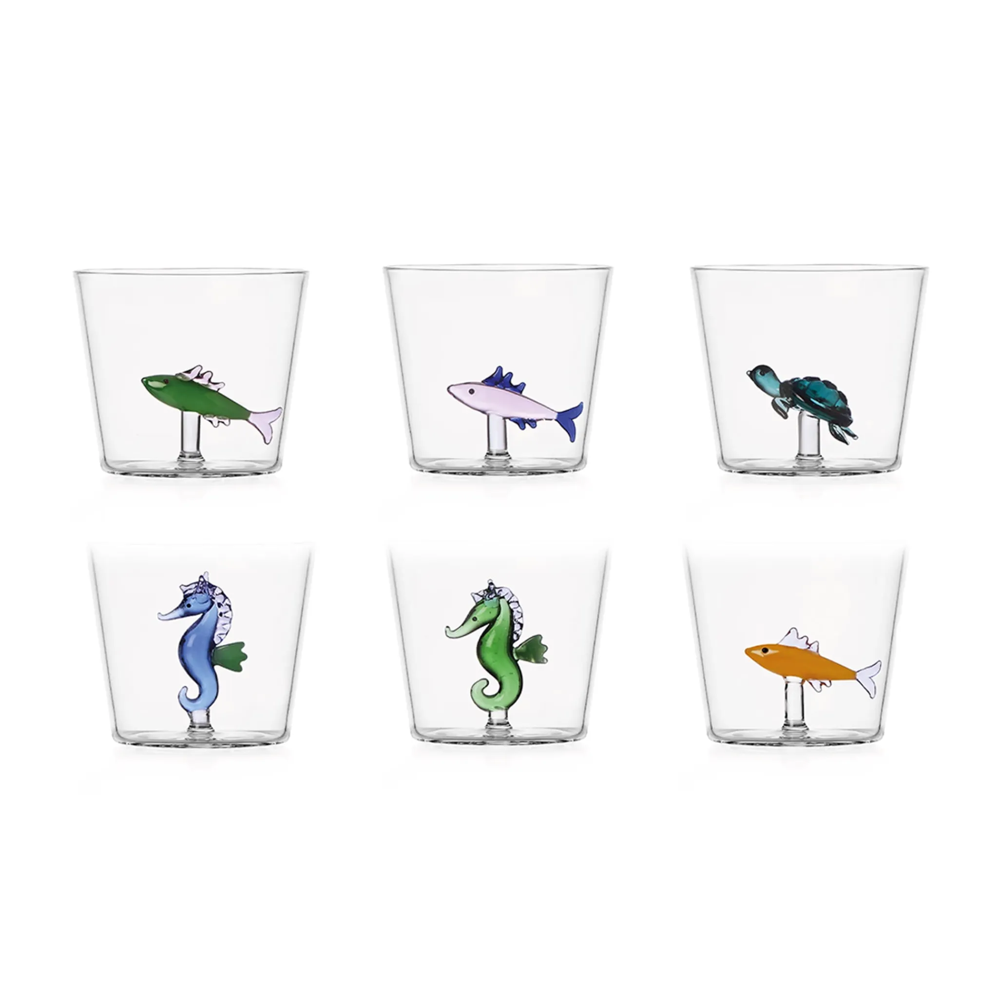 Hot Set of 6 Marine Garden Tumblers Tableware Brands