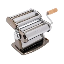Best Imperia Black Gourmet Pasta Maker with Textured Rollers Italian Ingredients|Kitchen Tools & Utensils