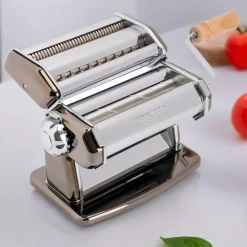 Best Imperia Black Gourmet Pasta Maker with Textured Rollers Italian Ingredients|Kitchen Tools & Utensils
