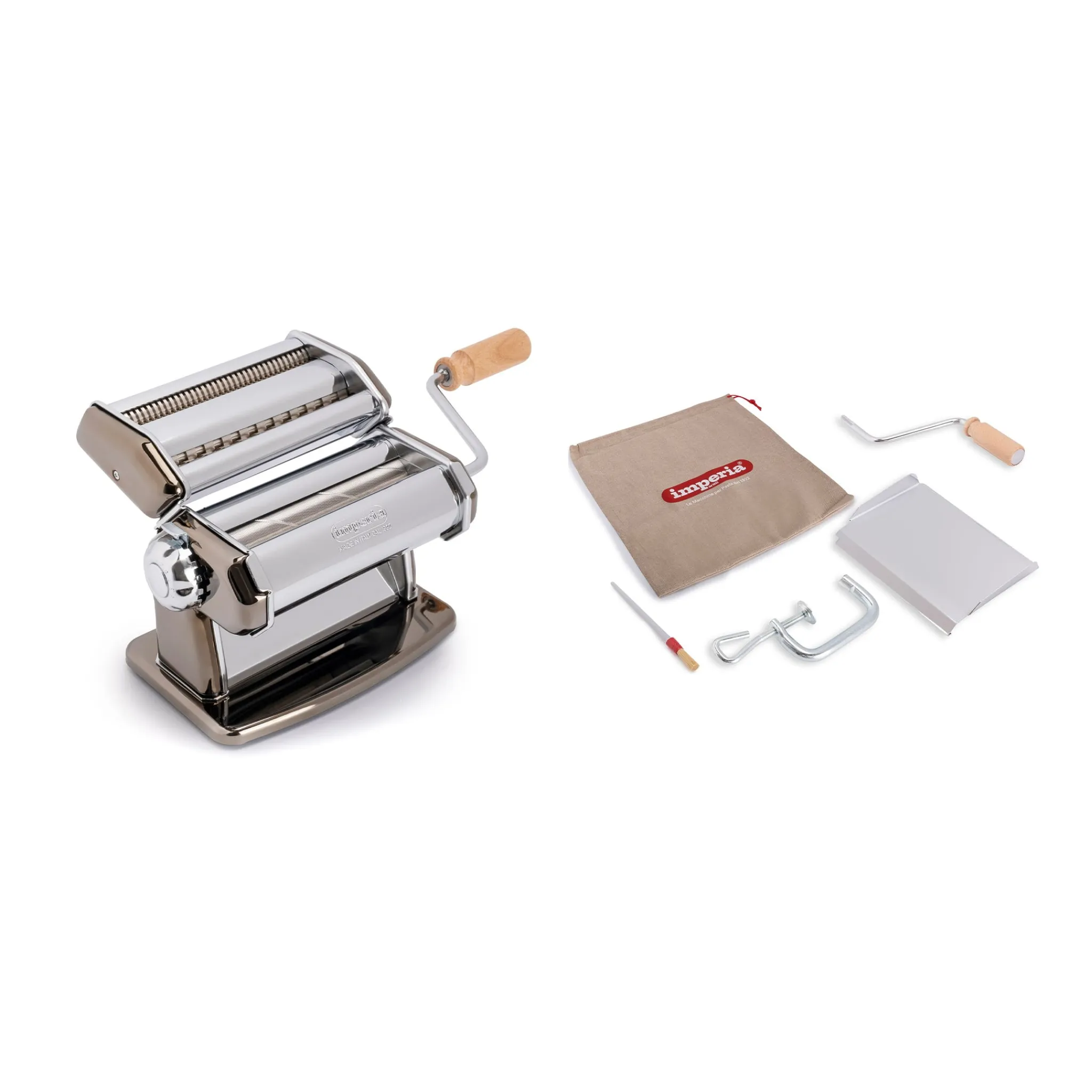 Best Imperia Black Gourmet Pasta Maker with Textured Rollers Italian Ingredients|Kitchen Tools & Utensils